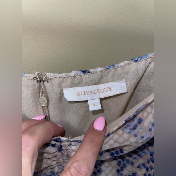 Olivaceous Blush Snake Cutout Dress Size Large - Picture 9 of 9